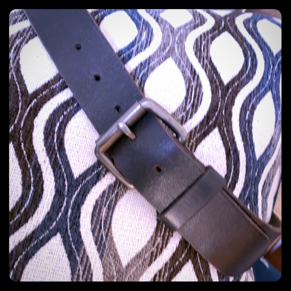 AE Black Leather Belt